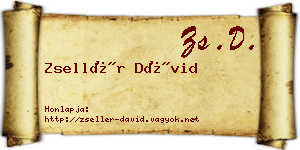 Zsellér Dávid névjegykártya